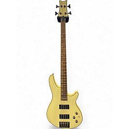 Used Schecter Guitar Research C4 Custom Vintage White Electric Bass Guitar