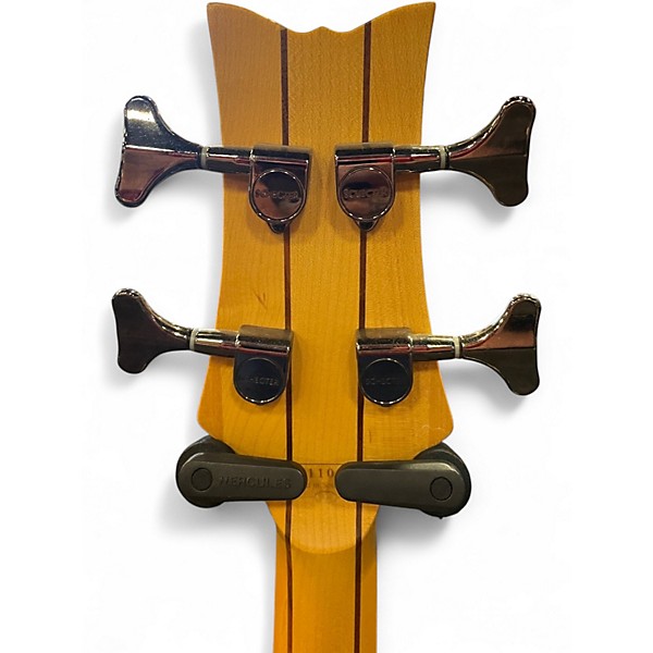 Used Schecter Guitar Research C4 Custom Vintage White Electric Bass Guitar