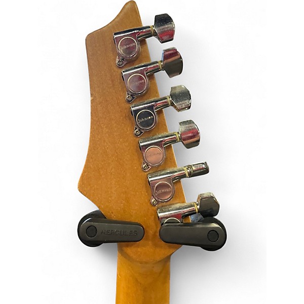 Used Johnson Double Cut Pearl White Solid Body Electric Guitar