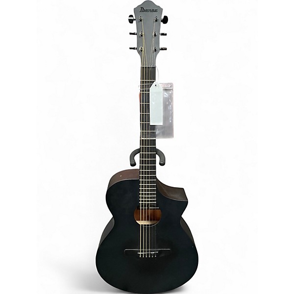 Used Ibanez AEWC621 Flat Black Acoustic Electric Guitar