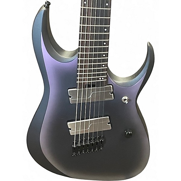 Used Ibanez RGD71ALMS Black Aurora Burst Solid Body Electric Guitar