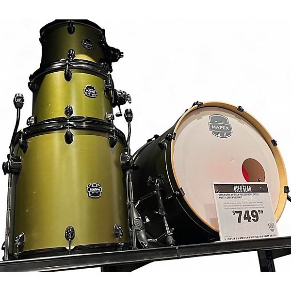 Used Mapex 4 Piece 4-Piece Armory Green Mantis Green Drum Kit