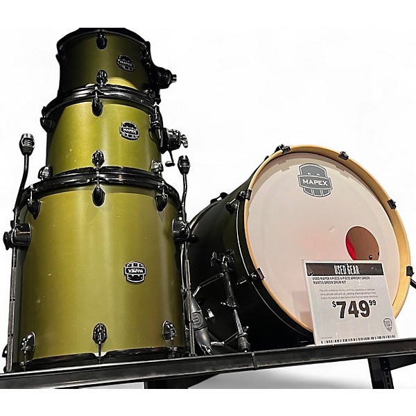 Used Mapex 4 Piece 4-Piece Armory Green Mantis Green Drum Kit