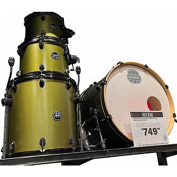 Used Mapex 4 Piece 4-Piece Armory Green Mantis Green Drum Kit