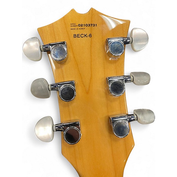 Used Cort beck 6 natural Hollow Body Electric Guitar