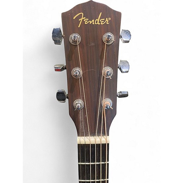 Used Fender CD100 Left Handed Natural Acoustic Guitar