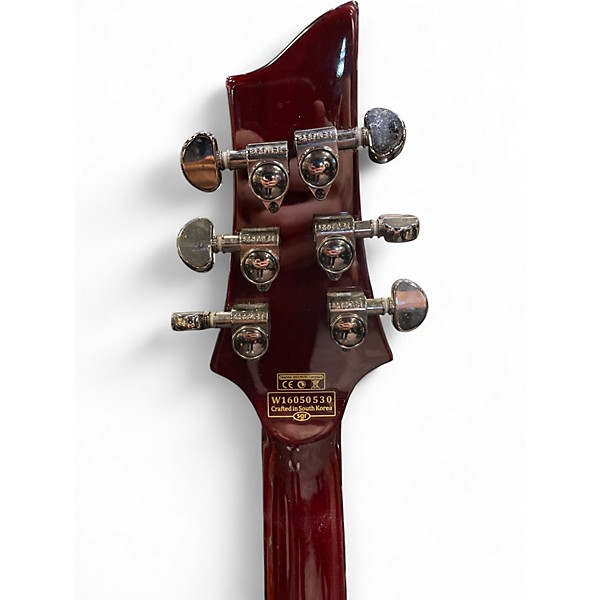 Used Schecter Guitar Research HELLRAISER S LH QUILTED RED Solid Body Electric Guitar