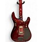 Used Schecter Guitar Research HELLRAISER S LH QUILTED RED Solid Body Electric Guitar