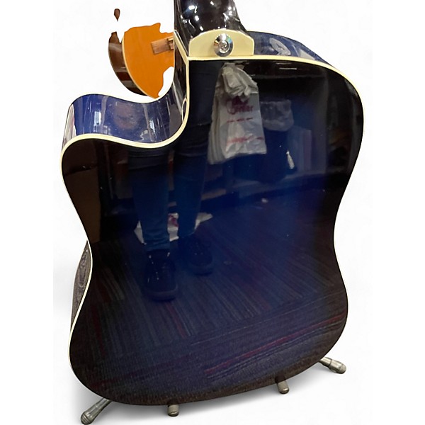 Used Ibanez V70CE Blue Burst Acoustic Electric Guitar