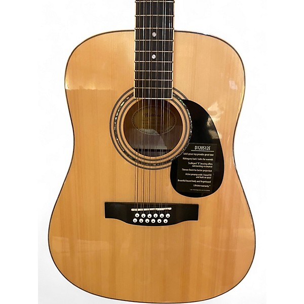 Used Mitchell D120S12E Natural 12 String Acoustic Electric Guitar