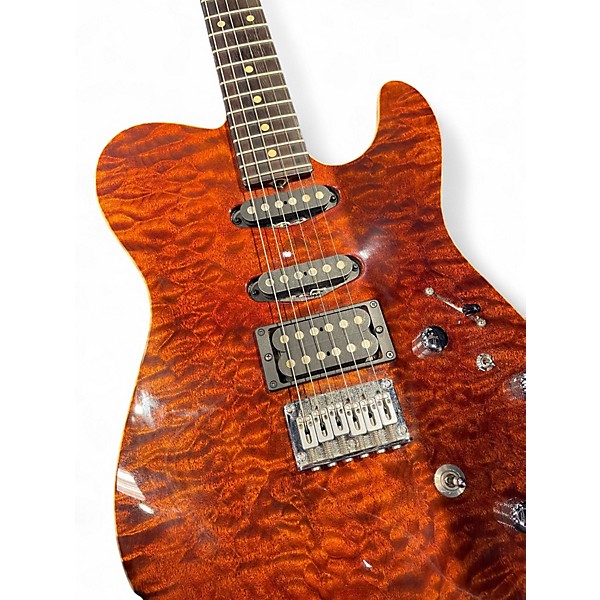 Used Tom Anderson HOLLOW COBRA QUILTED MAHOGANY Solid Body Electric Guitar