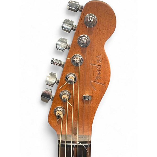 Used Fender American Acoustasonic Telecaster Natural Acoustic Electric Guitar