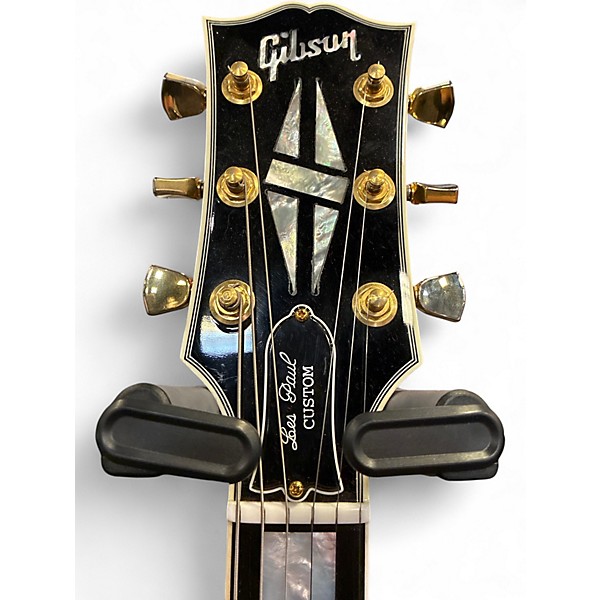 Used Gibson Les Paul Custom Black Solid Body Electric Guitar