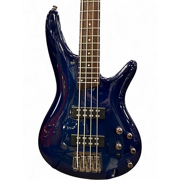 Used 2017 Ibanez Soundgear Blue Burst Electric Bass Guitar