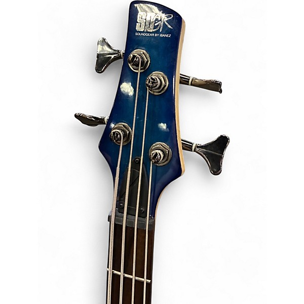 Used 2017 Ibanez Soundgear Blue Burst Electric Bass Guitar