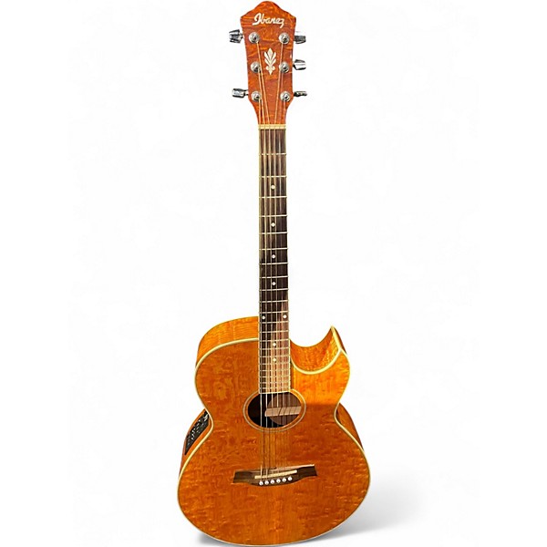 Used Ibanez aes10am Amber Acoustic Electric Guitar