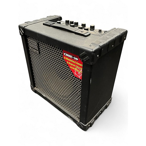 Used Roland Cube 30 1x10 30W Guitar Combo Amp