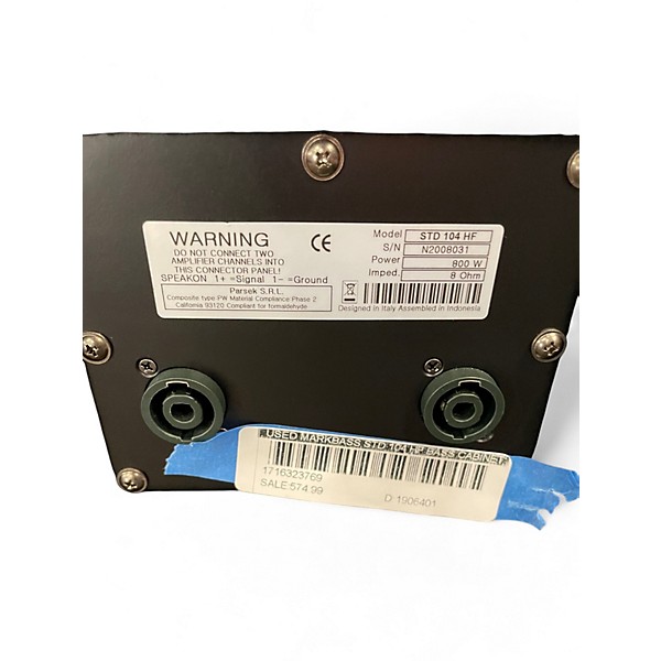 Used Markbass STD 104 HF Bass Cabinet