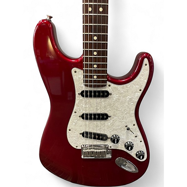 Vintage 1996 Fender 1996 American Standard Stratocaster Candy Apple Red Metallic Solid Body Electric Guitar