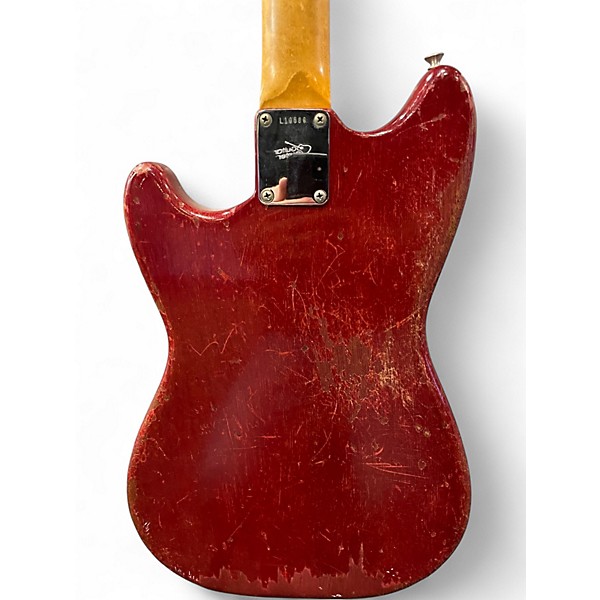 Vintage 1963 Fender MusicMaster Dakota Red Solid Body Electric Guitar