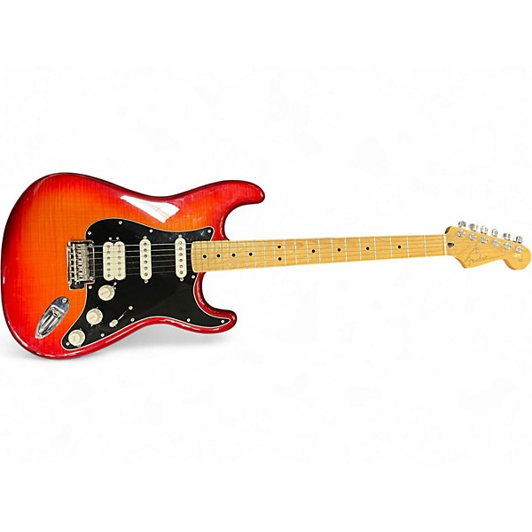 Used Fender Player Plus Stratocaster Plus Top HSS Cherry Sunburst Solid Body Electric Guitar