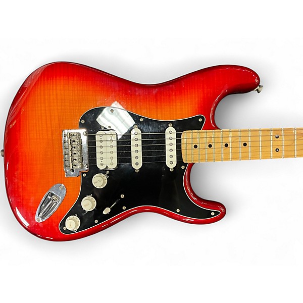 Used Fender Player Plus Stratocaster Plus Top HSS Cherry Sunburst Solid Body Electric Guitar