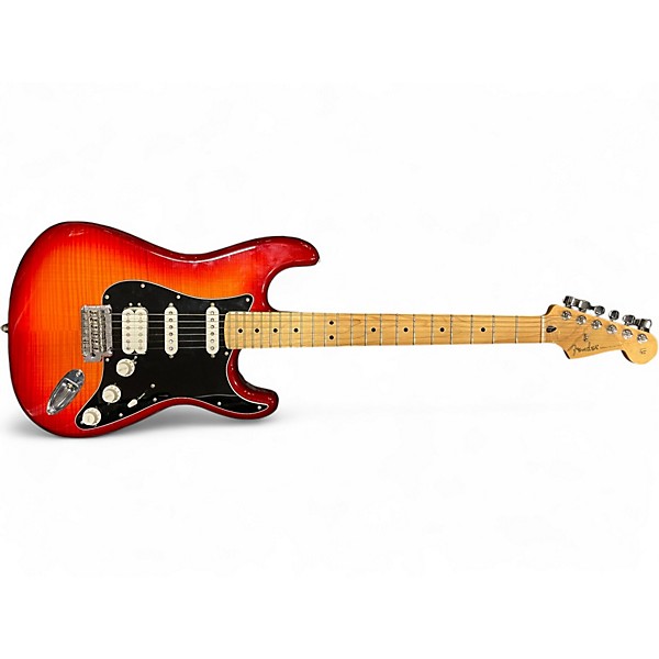 Used Fender Player Plus Stratocaster Plus Top HSS Cherry Sunburst Solid Body Electric Guitar