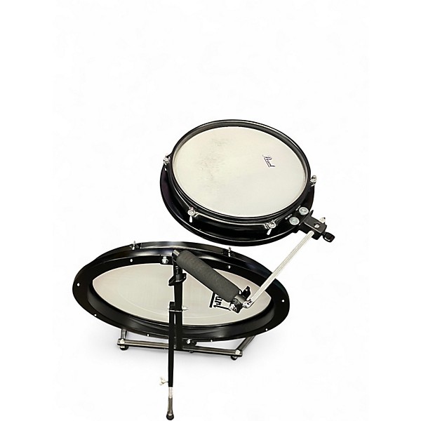Used Pearl 2 Piece Rhythm Traveler Compact Black Drum Kit