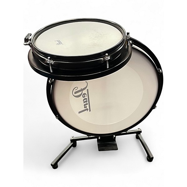 Used Pearl 2 Piece Rhythm Traveler Compact Black Drum Kit