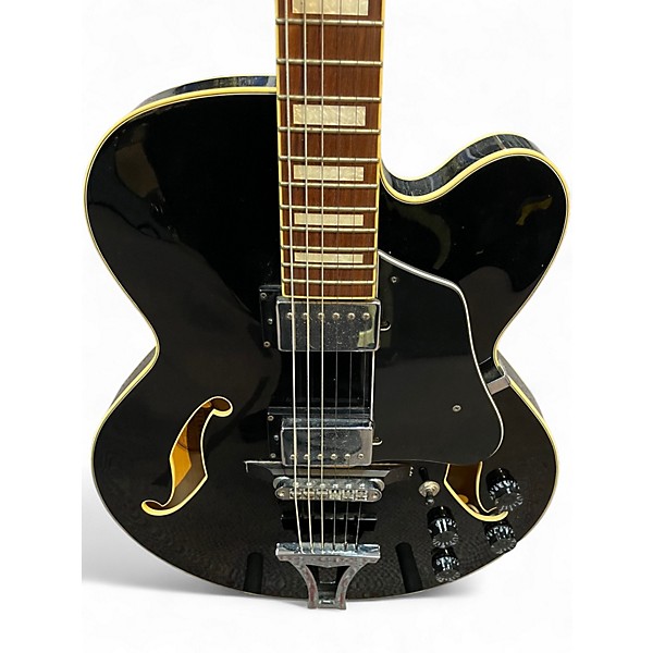 Used Ibanez AFS75 Black Hollow Body Electric Guitar
