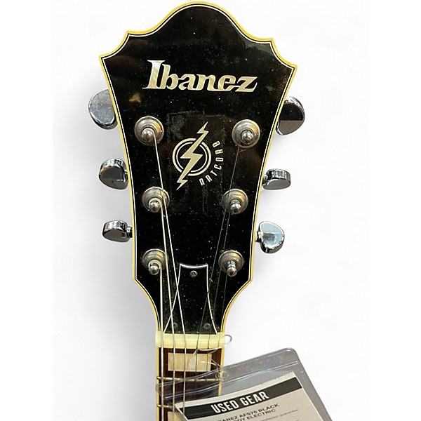 Used Ibanez AFS75 Black Hollow Body Electric Guitar