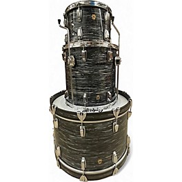 Used Ludwig 3 Piece LEGACY MAHOGANY Silver Oyster Pearl Drum Kit