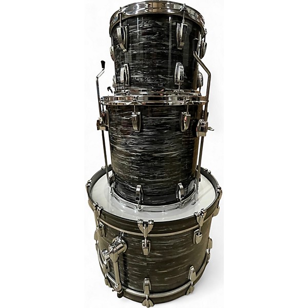 Used Ludwig 3 Piece LEGACY MAHOGANY Silver Oyster Pearl Drum Kit