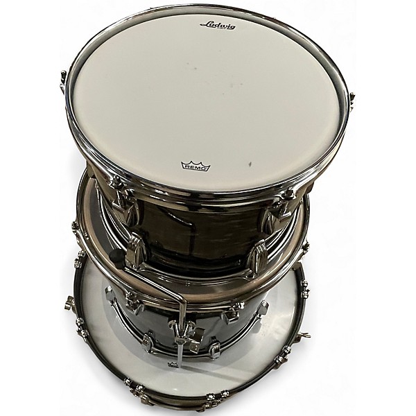 Used Ludwig 3 Piece LEGACY MAHOGANY Silver Oyster Pearl Drum Kit