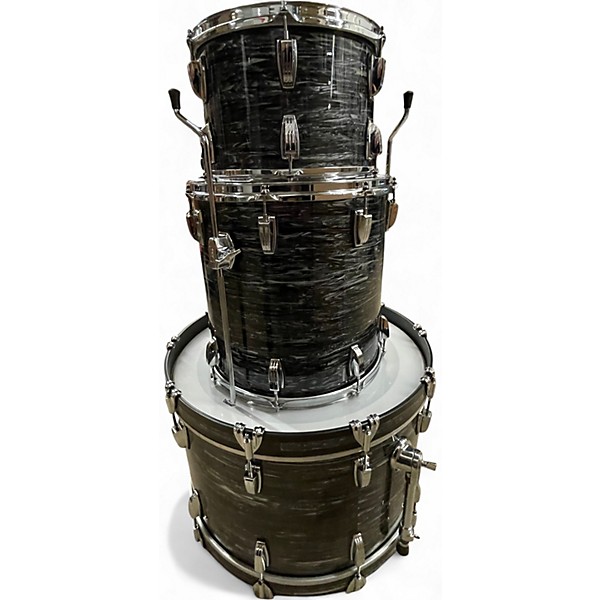 Used Ludwig 3 Piece LEGACY MAHOGANY Silver Oyster Pearl Drum Kit