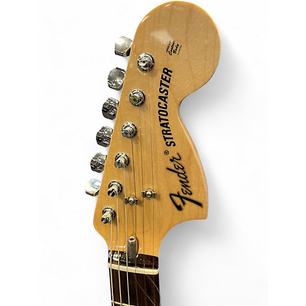 Used 2020 Fender Albert Hammond Jr. Stratocaster Olympic White Solid Body Electric Guitar