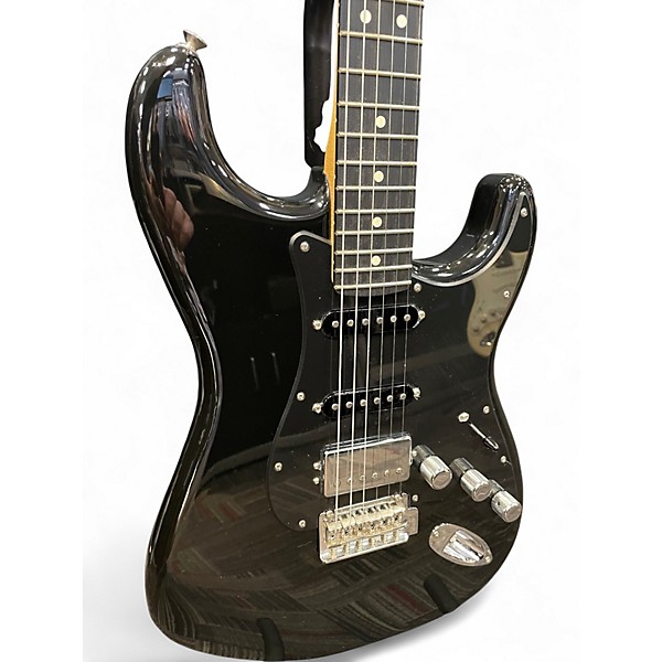 Used Fender Limited Edition Player Stratocaster HSS Ebony Solid Body Electric Guitar