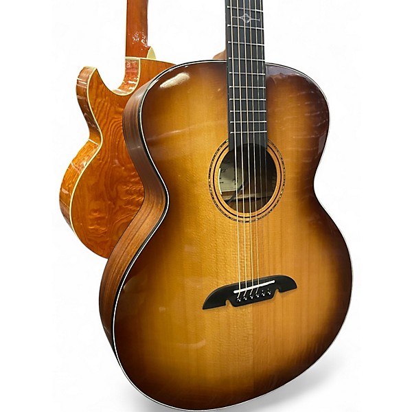 Used Alvarez ABT610ESHB Baritone Shadowburst Acoustic Electric Guitar