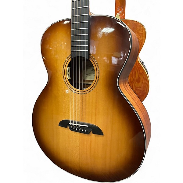 Used Alvarez ABT610ESHB Baritone Shadowburst Acoustic Electric Guitar