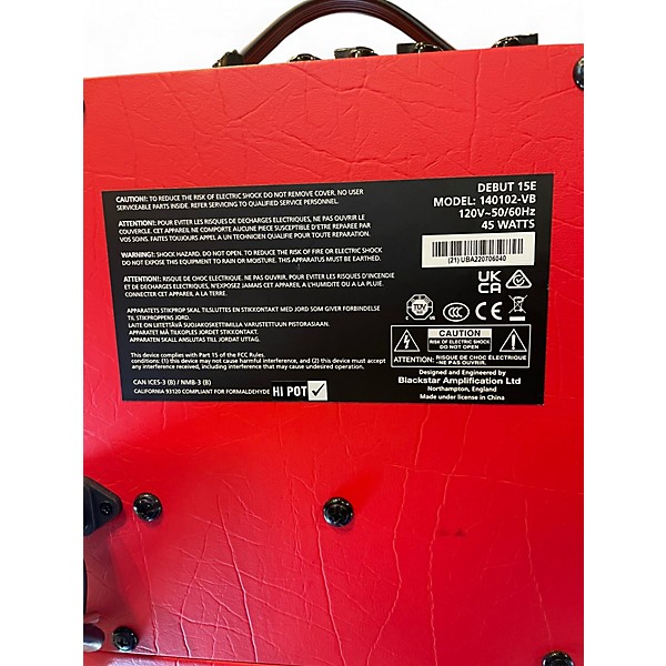 Used Blackstar Debut 15E Guitar Combo Amp