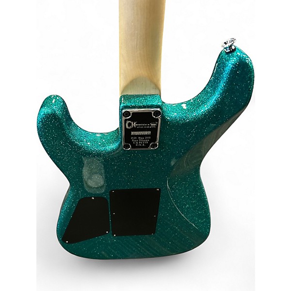 Used Charvel san dimas green sparkle Solid Body Electric Guitar