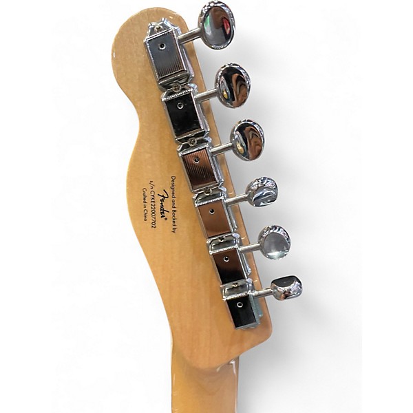 Used Squier Paranormal Baritone Cabronita Telecaster Seafoam Green Solid Body Electric Guitar