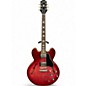 Used 2021 Epiphone ES-335 Figured Top IG Rasberry Hollow Body Electric Guitar thumbnail