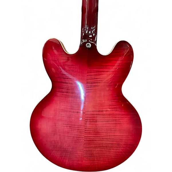 Used 2021 Epiphone ES-335 Figured Top IG Rasberry Hollow Body Electric Guitar