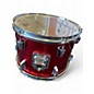 Used Ludwig 5 Piece Accent Candy Apple Red Metallic Drum Kit