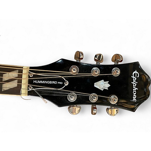 Used Epiphone Hummingbird Pro 2 Color Sunburst Acoustic Electric Guitar
