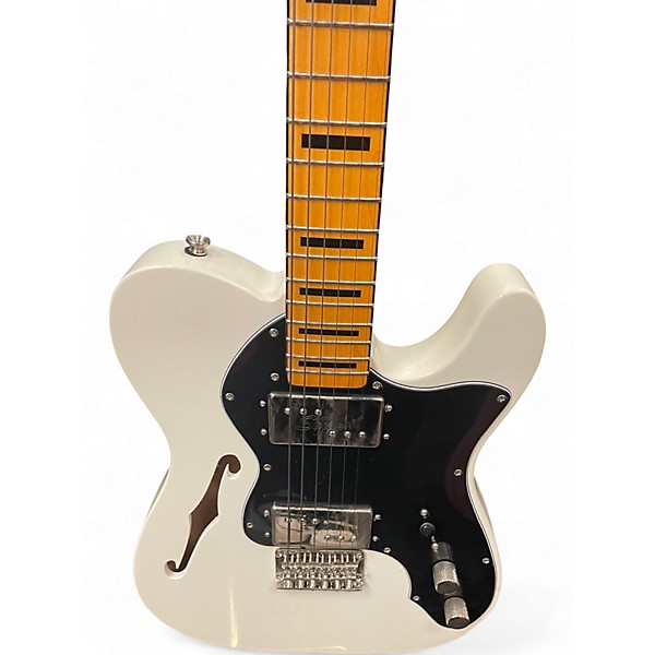Used Squier Classic Vibe 70s Thinline Telecaster Olympic White Hollow Body Electric Guitar