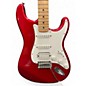 Used 2008 Fender Standard Stratocaster Candy Apple Red Solid Body Electric Guitar