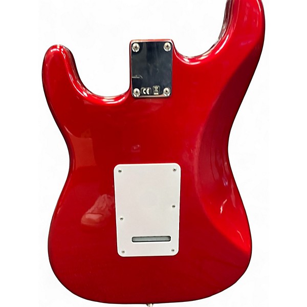 Used 2008 Fender Standard Stratocaster Candy Apple Red Solid Body Electric Guitar