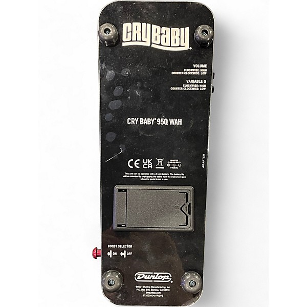 Used Dunlop 95Q Cry Baby Wah Effect Pedal